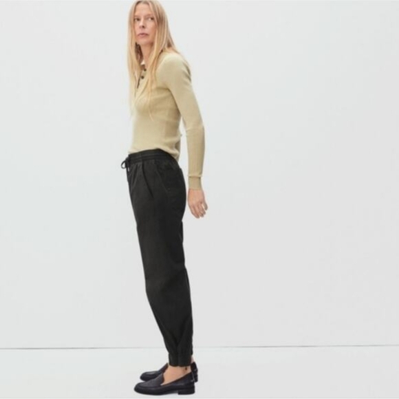 Everlane Organic Cotton Joggers in Black•Suze Small•NWOT! - Picture 3 of 10